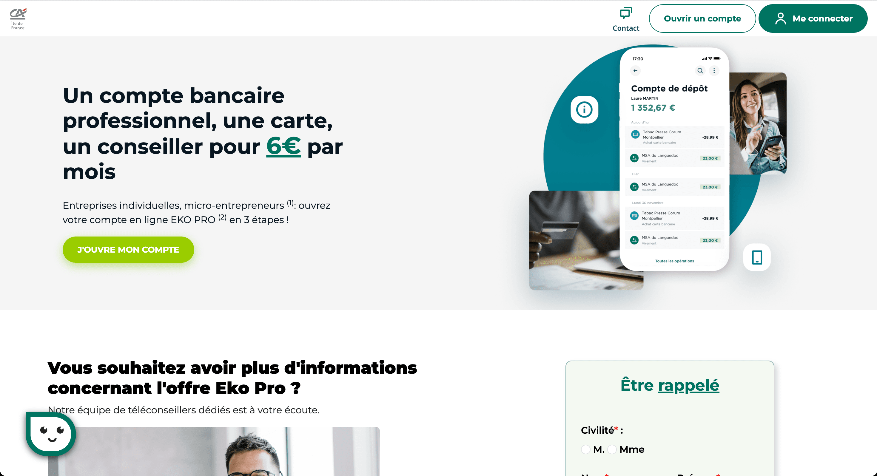 Landing page EKO Pro