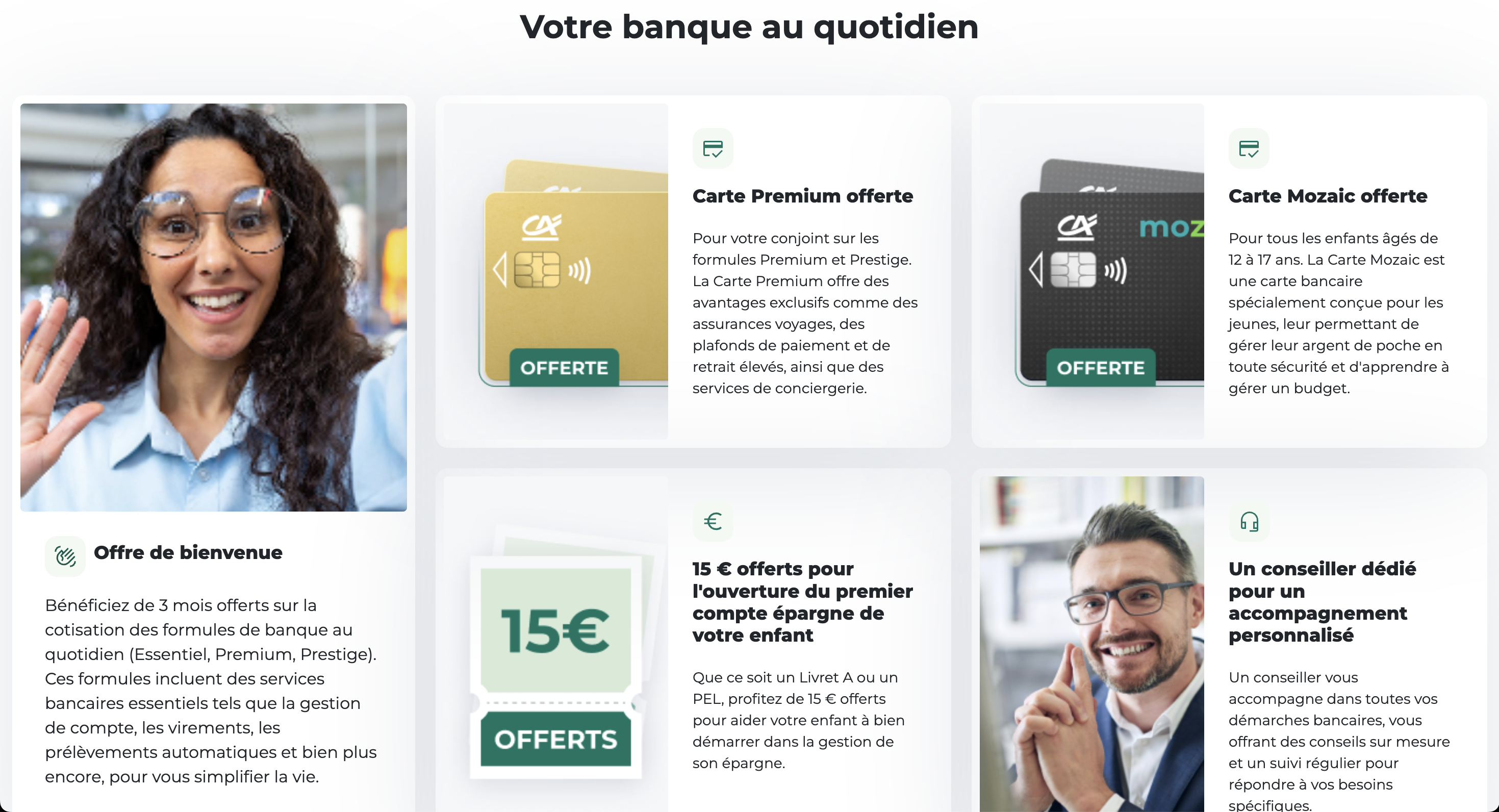 Site partenaires – Offres bancaires personnalisées