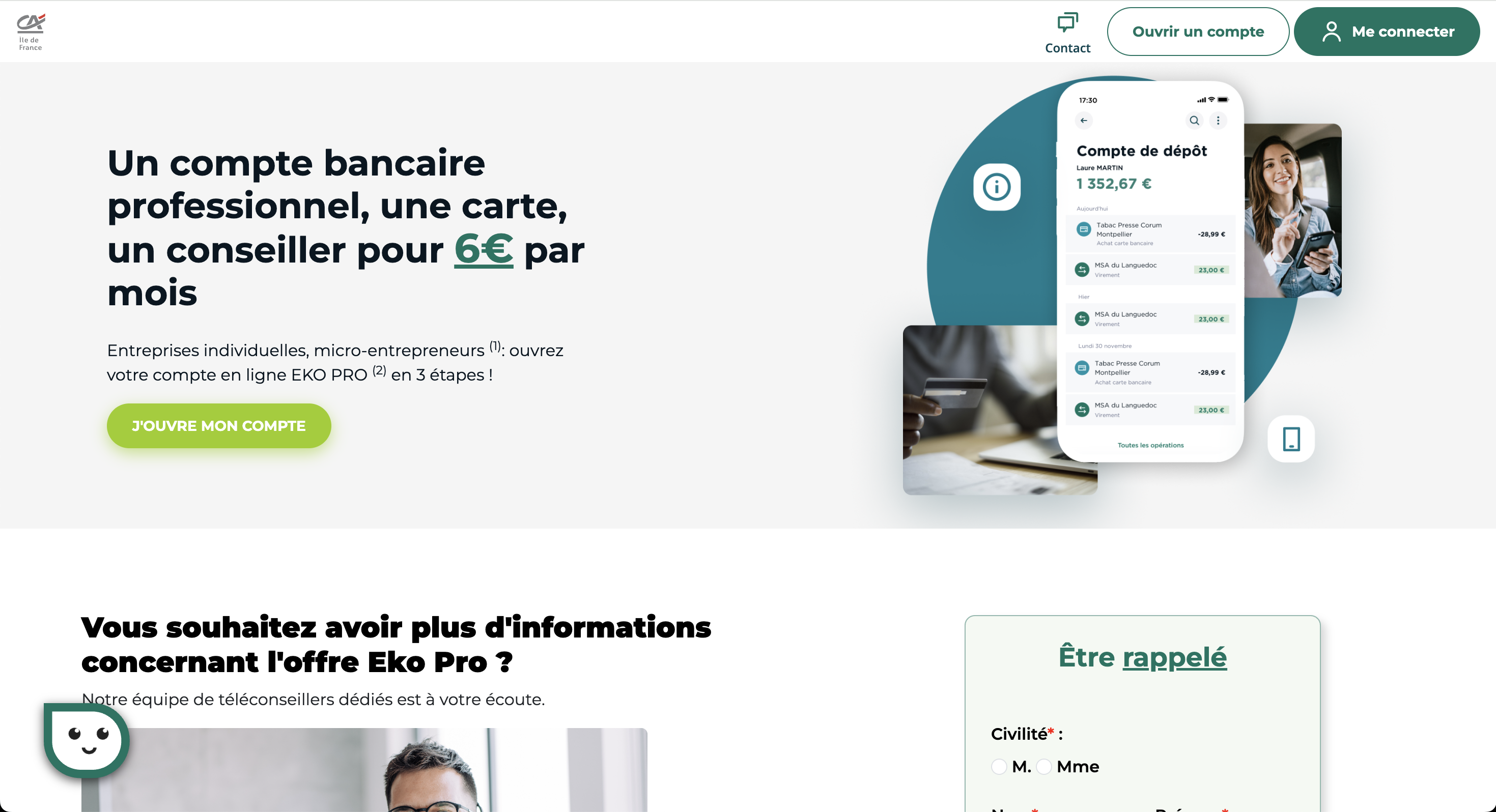 Landing page EKO Pro